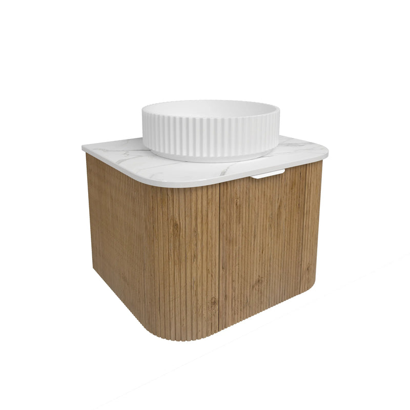 Agena  Fluted Wood Grain WH Vanities Prime Oak LK-MA600W-PO