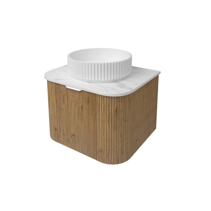 Agena  Fluted Wood Grain WH Vanities Prime Oak LK-MA600W-PO