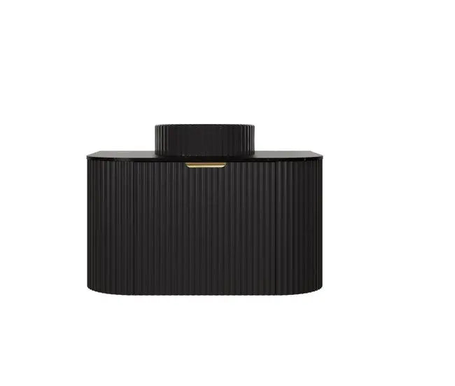 Lukka Agena Modern Fluted Cabinet Matte White (750mm) Lukka
