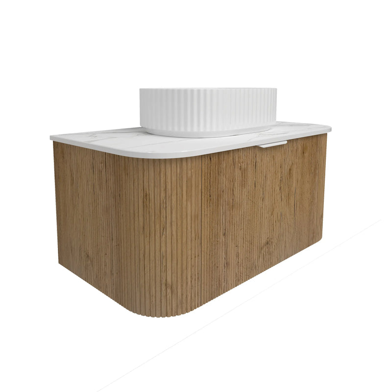 Agena  Fluted Wood Grain WH Vanities Prime Oak LK-MA900W-PO