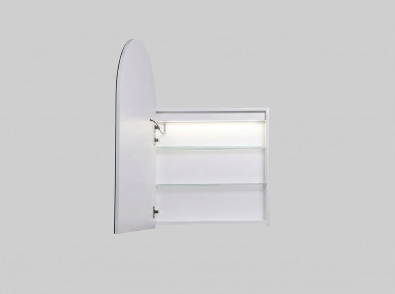 Allison Arch 3Lights PVC Shaving Cabinets (600x900mm)