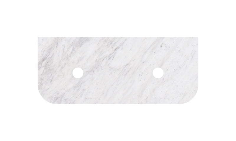 Carrara White Marble Stone Top – Curve