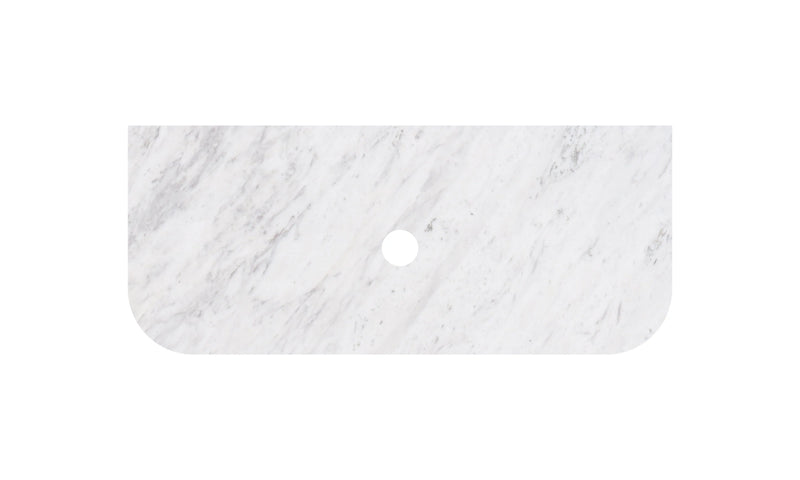 Carrara White Marble Stone Top – Curve