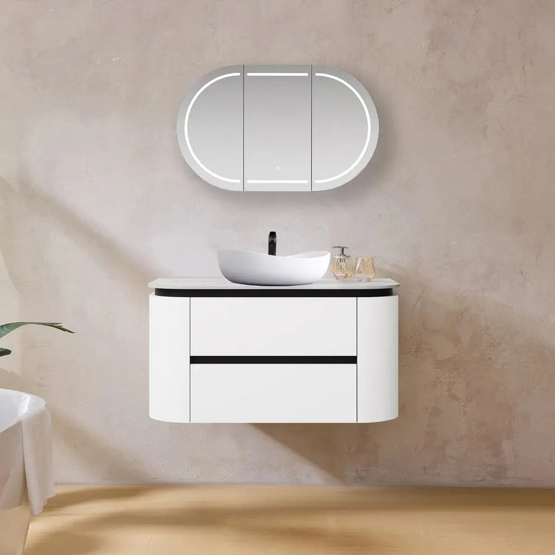 Devito Modern Wall Hung Vanity PVC Cabinet 750mm/900mm/1200mm/1500mm - FIL Kitchen Bathroom