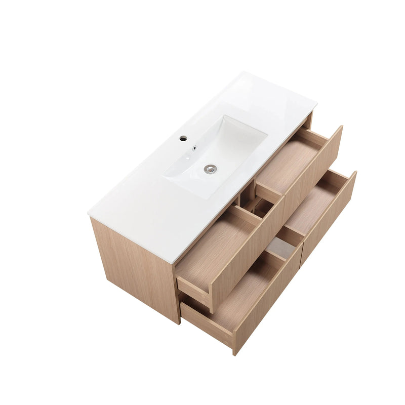 Gladstone Wall Hung Plywood Cabinet for Single bowl LK-MG1200W-SO Lukka