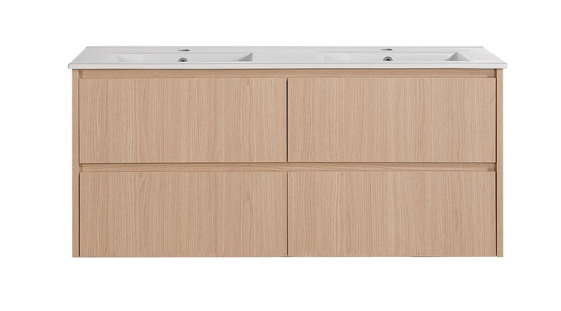 Gladstone Modern Wall Hung Plywood Double Bowl LK-MG1220W-SO