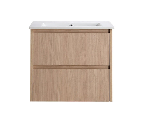 Lukka Gladstone Modern Wall Hung Plywood Cabinet (Sandy Oak Woodmatt) Lukka
