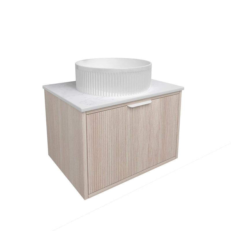 Kliff  Fluted Wood Grain Vanities  Coastal Oak LK-MK600W-CO