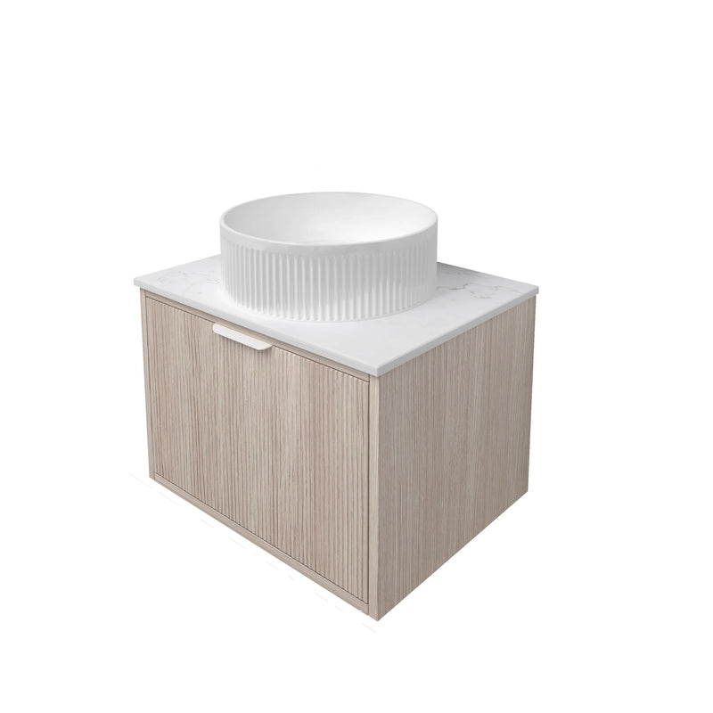 Kliff  Fluted Wood Grain Vanities  Coastal Oak LK-MK600W-CO