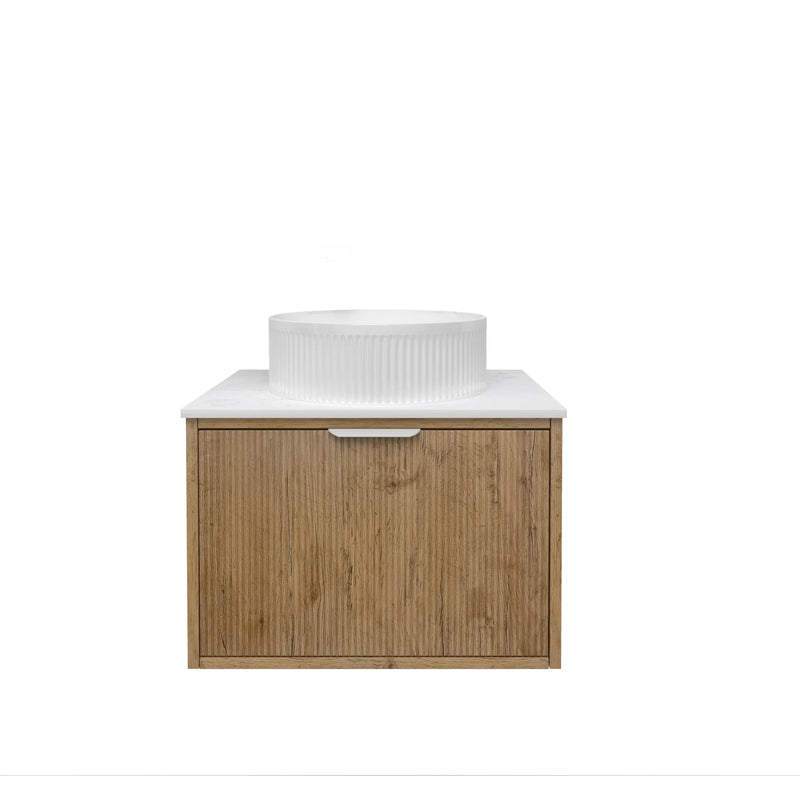 Kliff  Fluted Wood Grain Vanities  Prime Oak LK-MK600W-PO