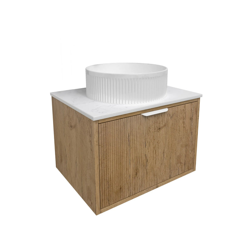 Kliff  Fluted Wood Grain Vanities  Prime Oak LK-MK600W-PO