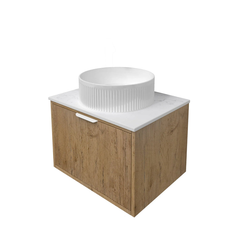Kliff  Fluted Wood Grain Vanities  Prime Oak LK-MK600W-PO