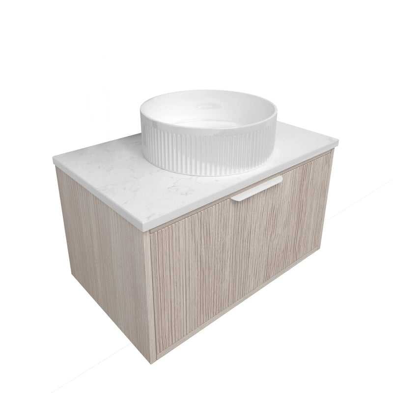 Kliff  Fluted Wood Grain Vanities  Coastal Oak LK-MK750W-CO