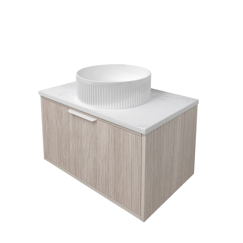 Kliff  Fluted Wood Grain Vanities  Coastal Oak LK-MK750W-CO