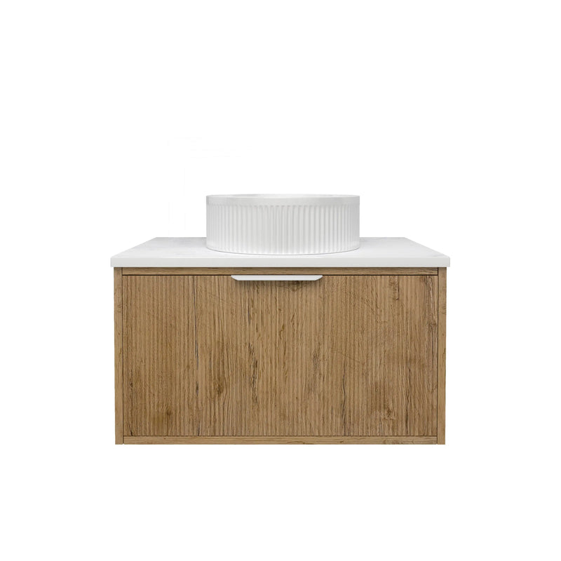Kliff Fluted Wood Grain Vanities  Prime Oak LK-MK750W-PO