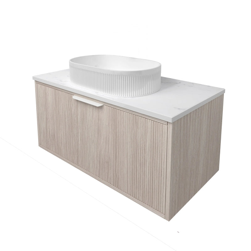 Kliff  Fluted Wood Grain Vanities  Coastal Oak LK-MK900W-CO