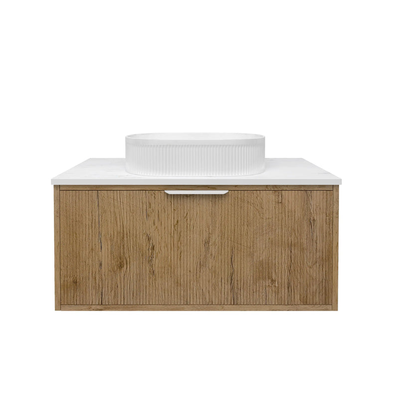 Kliff  Fluted Wood Grain Vanities  Prime Oak LK-MK900W-PO