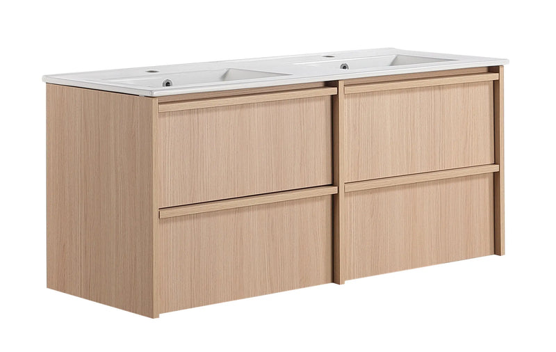 Ridgewood Modern Wall Hung Plywood Cabinet LK-MR1220W-SO Double Bowl Only