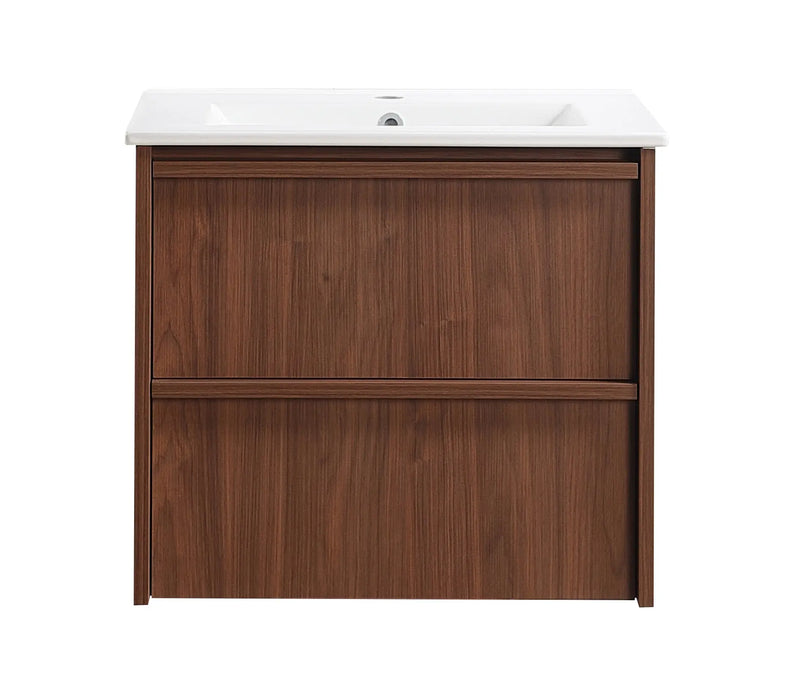 Lukka Ridgewood Modern Wall Hung Plywood Cabinet (Mocha Oak Woodmatt) Lukka