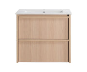 Lukka Ridgewood Modern Wall Hung Plywood (Sandy Oak Woodmatt) Lukka