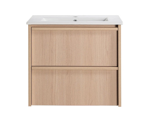 Lukka Ridgewood Modern Wall Hung Plywood (Sandy Oak Woodmatt) Lukka