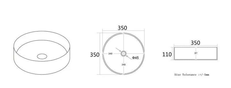 Lukka Olley Fine Ceramic Above Counter Basin Lukka