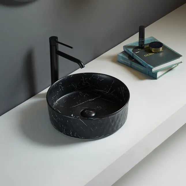Lukka Ollia Fine Ceramic Above Counter Basin (Black) Lukka