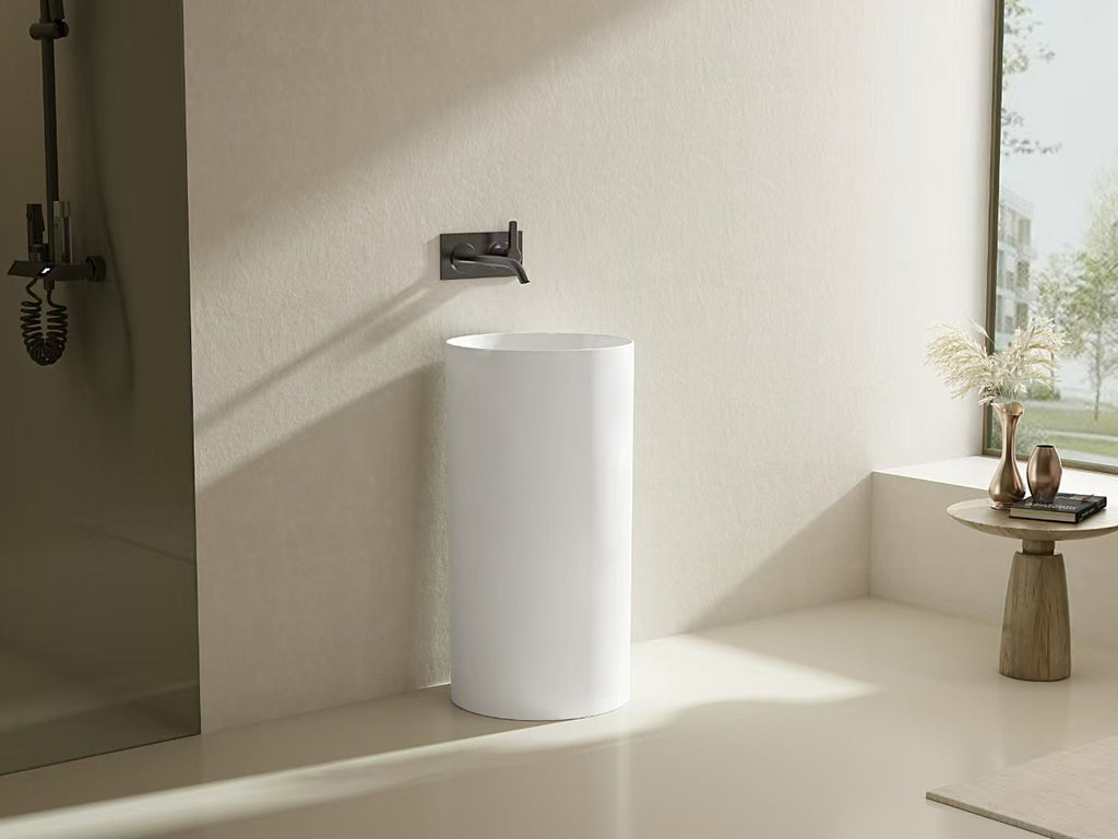 Ollia Free Standing Pedestal Art Basin - FIL Kitchen Bathroom