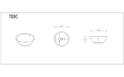 Orbi Fine Ceramic Above Counter Basin Lukka