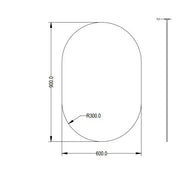 Ellips Pencil Edge Plain Mirror LK-PM4590/LK-PM60900 Lukka