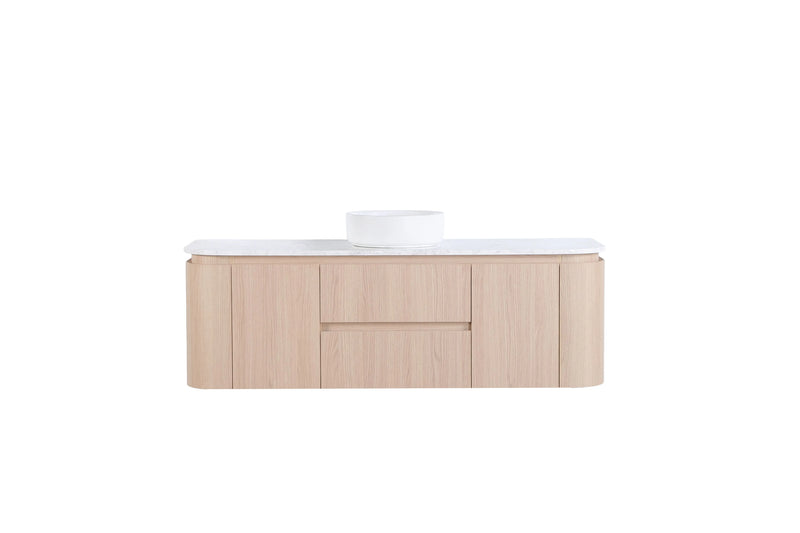 Ravello Modern Wall Hung Vanity Plywood Cabinet LK-RA1521W-SO
