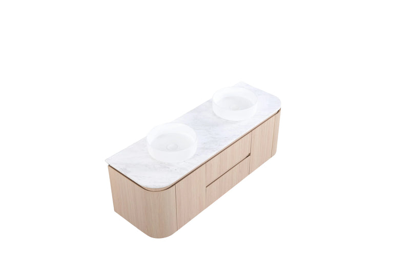 Ravello Modern Wall Hung Vanity Plywood Cabinet LK-RA1521W-SO