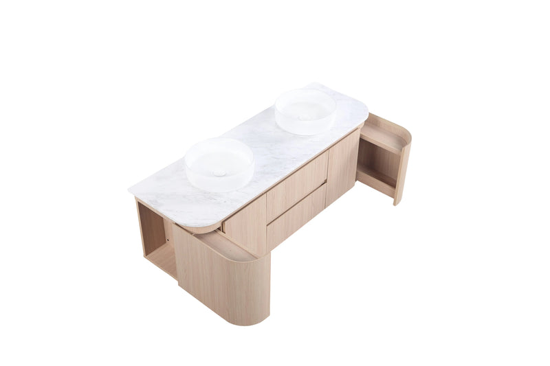 Ravello Modern Wall Hung Vanity Plywood Cabinet LK-RA1521W-SO