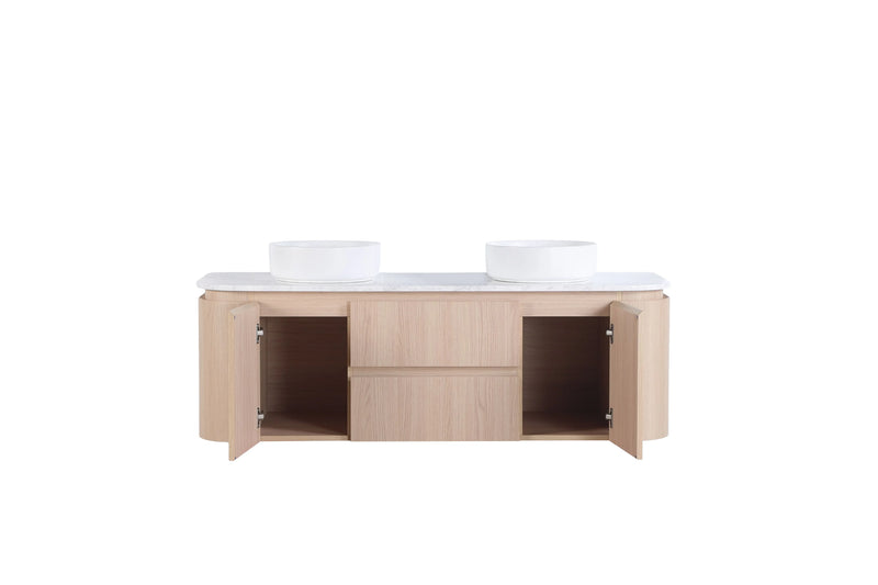 Ravello Modern Wall Hung Vanity Plywood Cabinet LK-RA1521W-SO