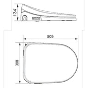 Rocca Smart Toilet Seat Gloss White - FIL Kitchen Bathroom