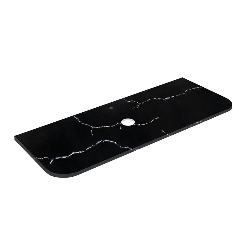 Calacatta Night Solid Surface Stone Top – Curve LK-SCN-CV