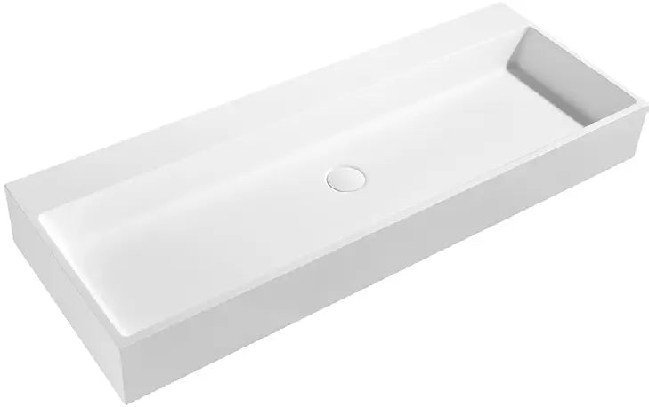 Crette Solid Surface Stone Wall Hung Basin LK-SCW642-UTH/SCW646-UTH/SCW945-UTH Lukka
