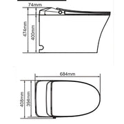 Lesbos Back to Wall Smart Toilet - FIL Kitchen Bathroom