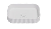 Lukka Japser Fluted Solid Surface Above Counter Basin (500mm) Lukka