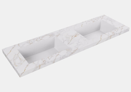 Fine Ceramic Basin Joined with Sintered Stone Double Bowl 1200mm/1500mm - FIL Kitchen Bathroom