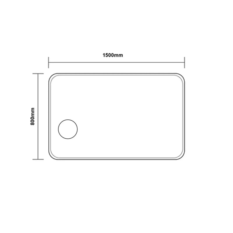 Rectangle Frameless Mirror with Magnifier and Digital Clock 900x750mm/1200x800mm/1500x800mm - FIL Kitchen Bathroom