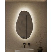 AULIC EVANSTONE ASYMMETRICAL FRAMELESS LED MIRROR MATTE WHITE 530X900MM - FIL Kitchen Bathroom