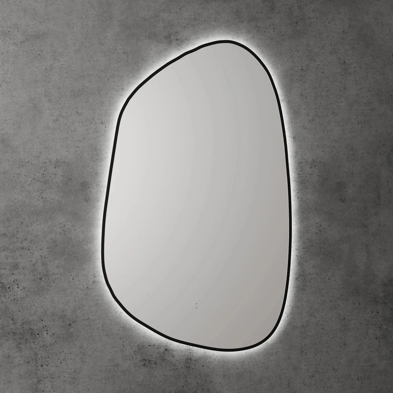 LED Asymmetric Frames  Mirror 553mm Brushed Gold/Brushed Nickel/Brushed Bronze/Brushed Gun Metal/Matte Black/Matte White - FIL Kitchen Bathroom