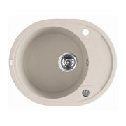 Beige Granite Single Bowl Kitchen Sink 470x580x198mm Aquaperla