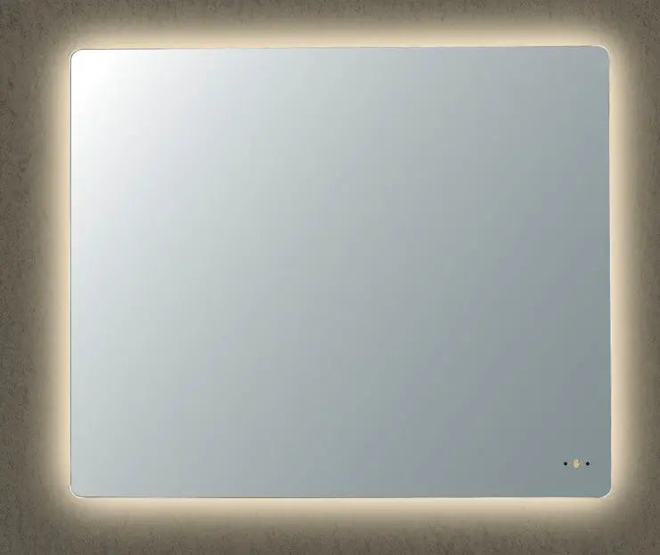 Rectta LED Back Lit Pencil Edge Mirror Lukka