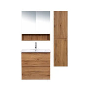 Shaving Cabinet with Shelf Canyon Oak 600mm/750mm/900mm FIL Kitchen Bathroom