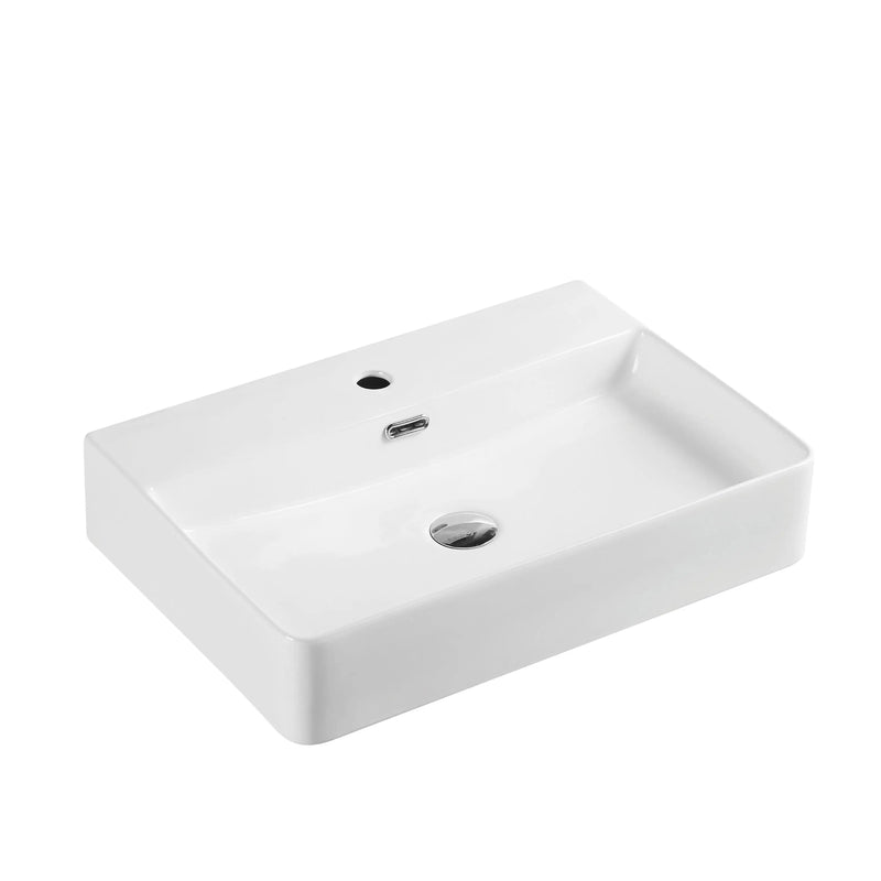 Marsay 59 Wall-Hung Rectangular Basin - Matt White mercioaustralia