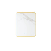 Maia 600×750 / 750×900 / 1200×750mm LED Rectangular Mirror – Brushed Gold Frame mercioaustralia
