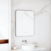 Maia 600×750 / 750×900 / 1200×750mm LED Rectangular Mirror – Gun Metal Frame mercioaustralia
