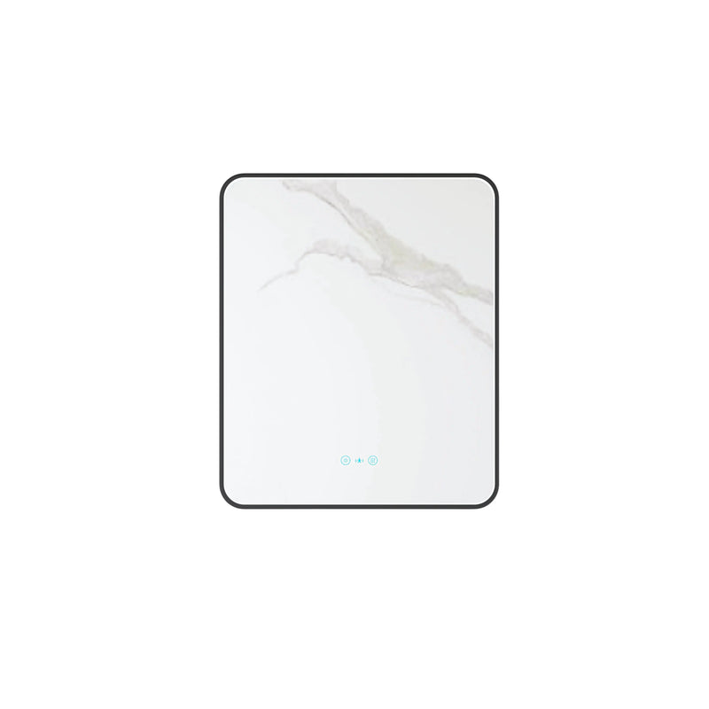 Maia 600×750 / 750×900 / 1200×750mm LED Rectangular Mirror – Matt Black Frame mercioaustralia